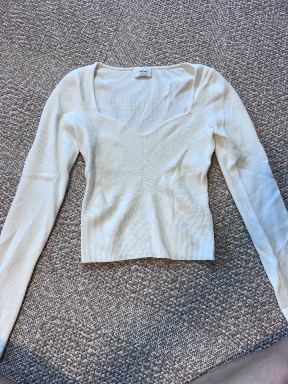 Aritzia | Wilfred Greer Sweater in Cream/White